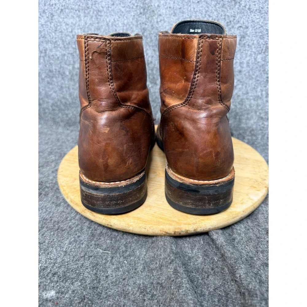 Thursday Boot Company President Brown Leather Lace Up Boots Mens 13 18031 781